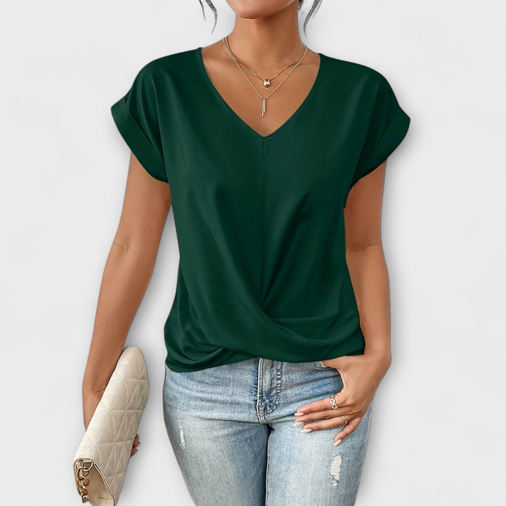 Amira™ - Twist Charm V-Neck Top