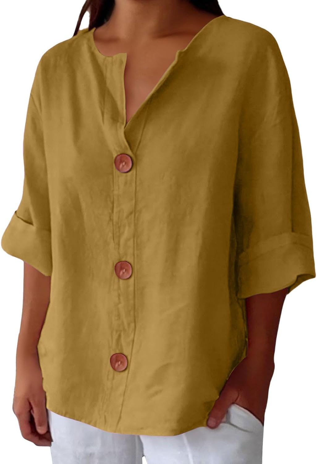 Katrina™ | Casual Linen Blouse