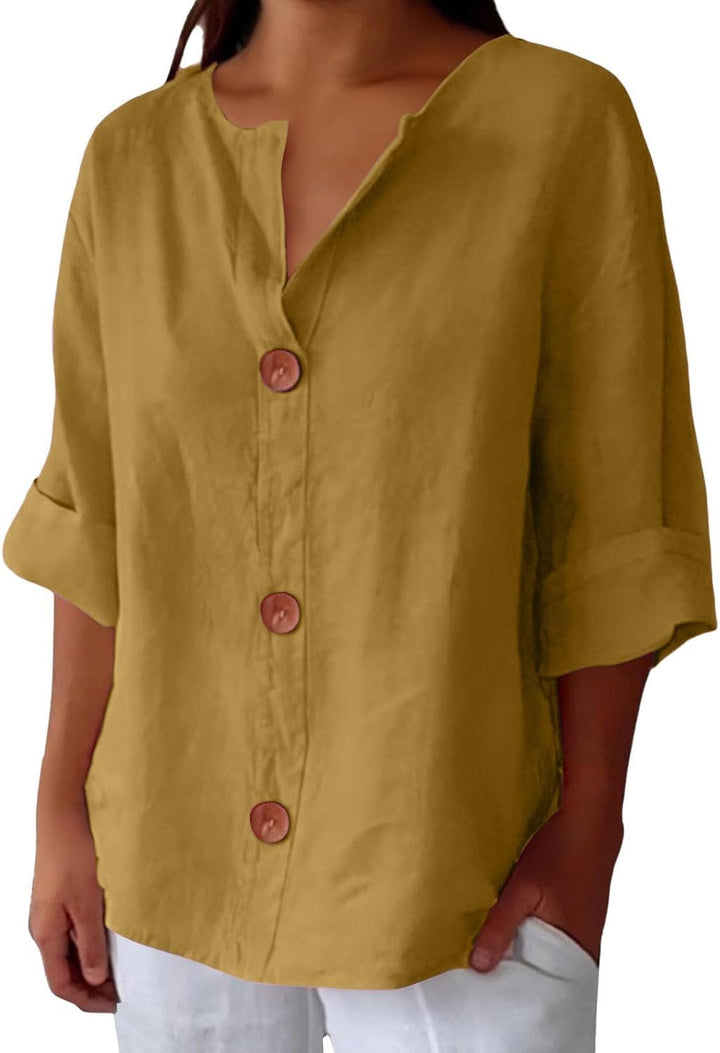 Katrina™ | Casual Linen Blouse