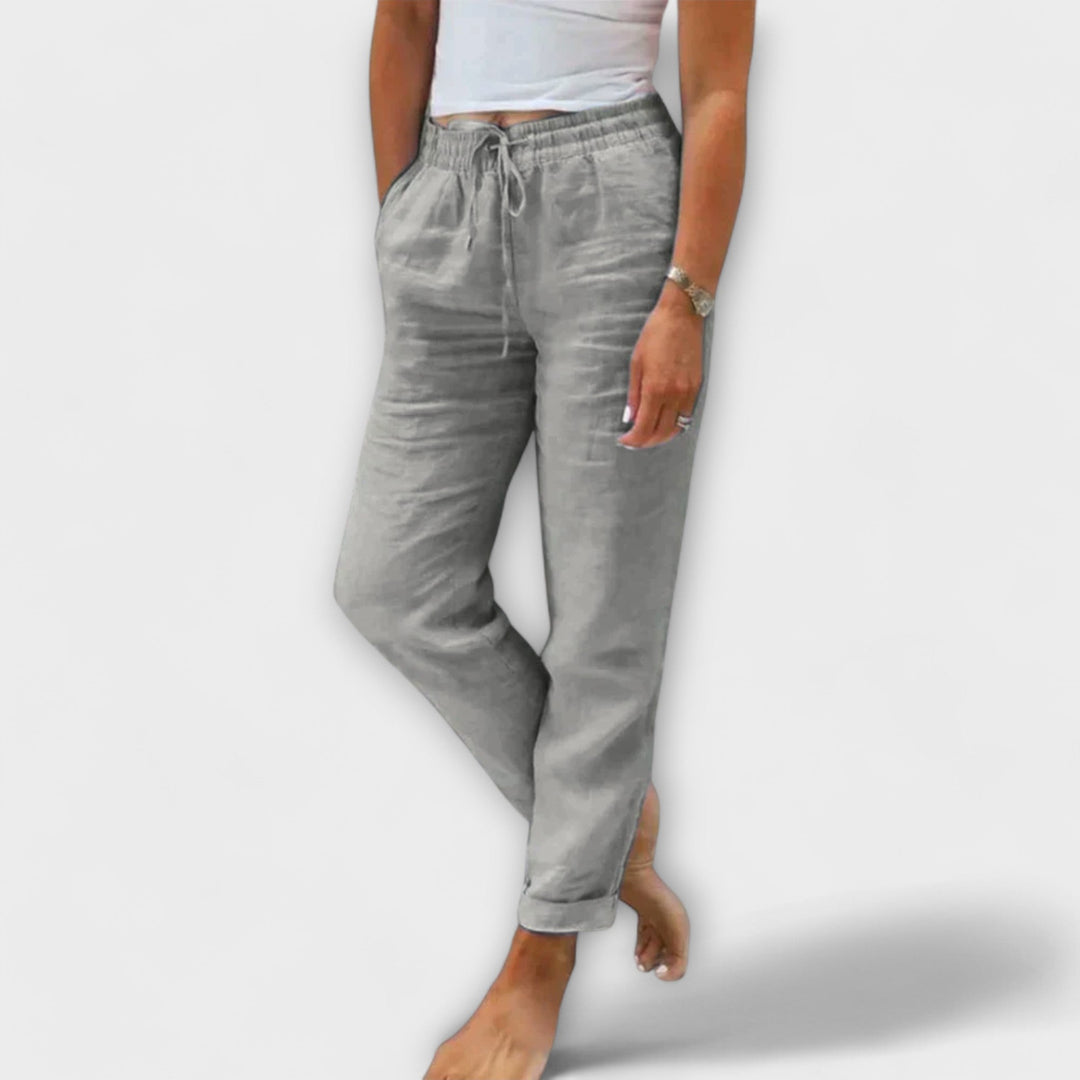 Sophie™ - Linen Blend Stretch Pants