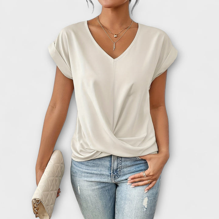 Amira™ - Twist Charm V-Neck Top