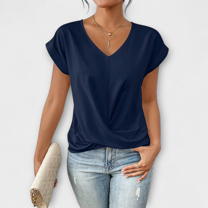 Amira™ - Twist Charm V-Neck Top