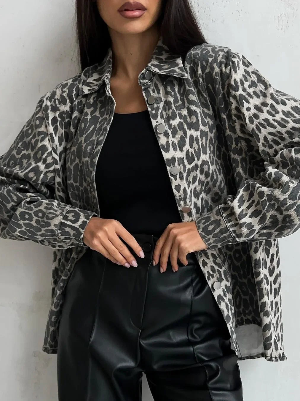 Tatiana™ - Elegant Leopard Print Jacket