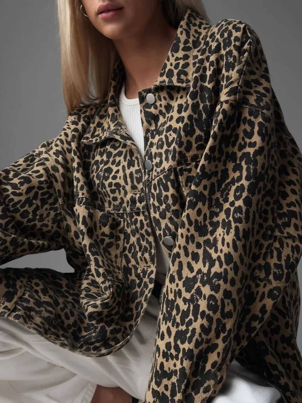 Tatiana™ - Elegant Leopard Print Jacket