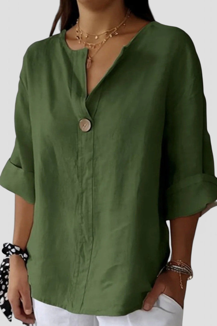 Zamma™ - Relaxed V-Neck Top