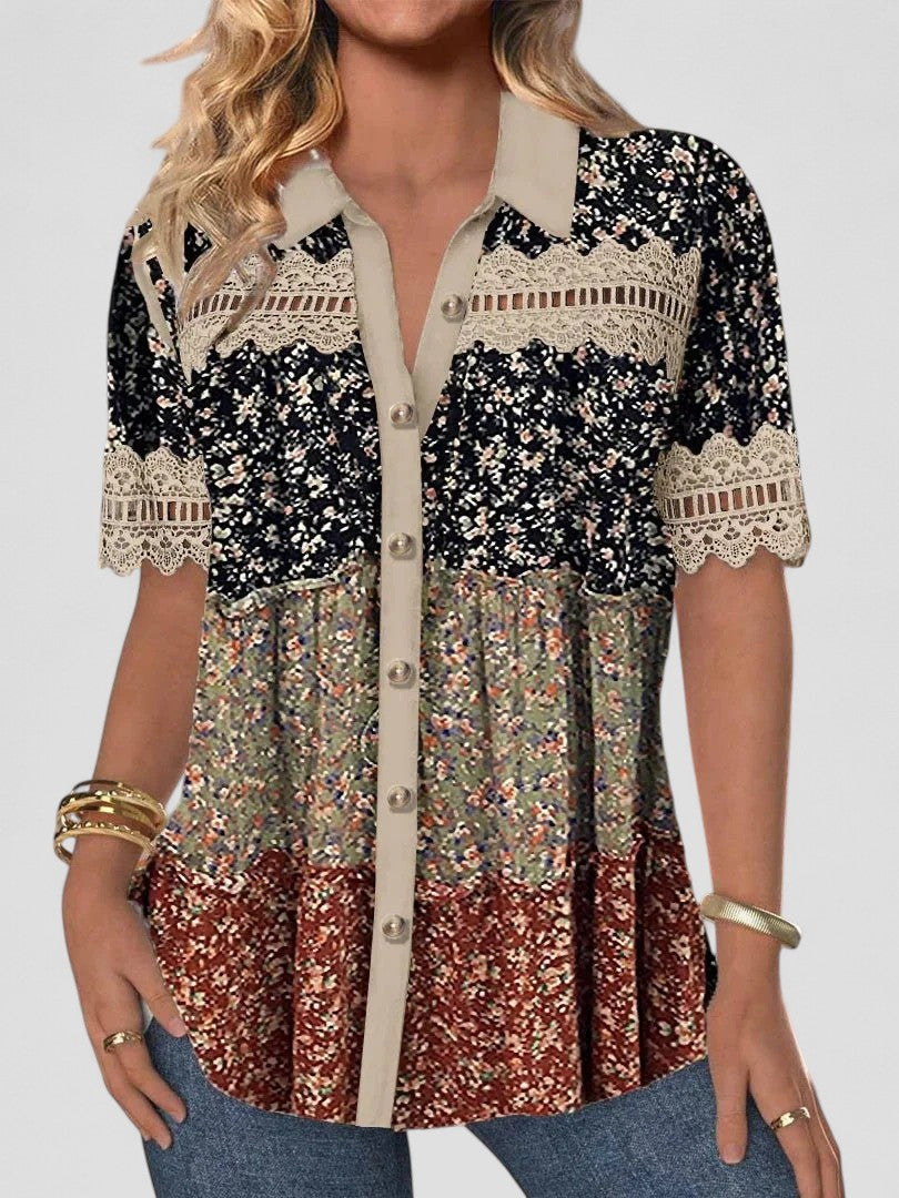 Sabina™ - Lace Hollow Top